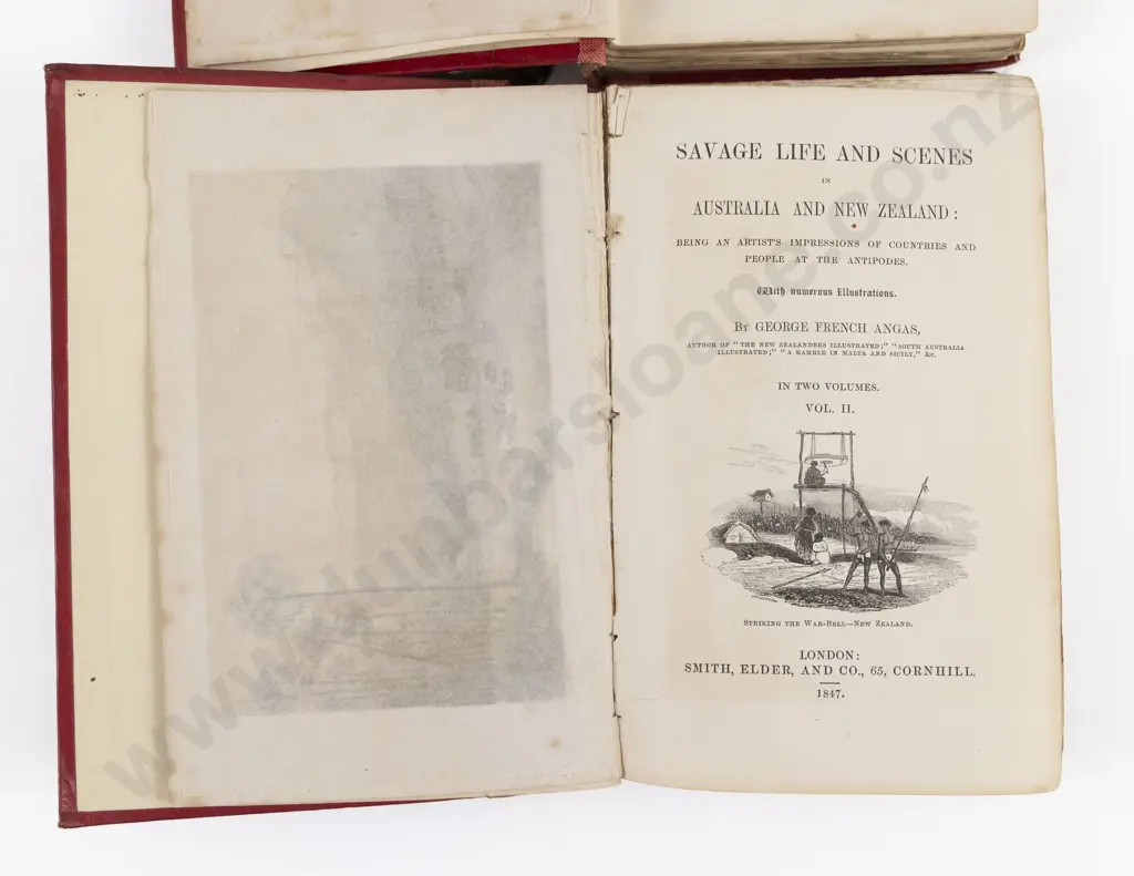 Angas, George French, Savage Life And Scenes in Australia And New Zealand (2 Vols, 1847) Image 1++