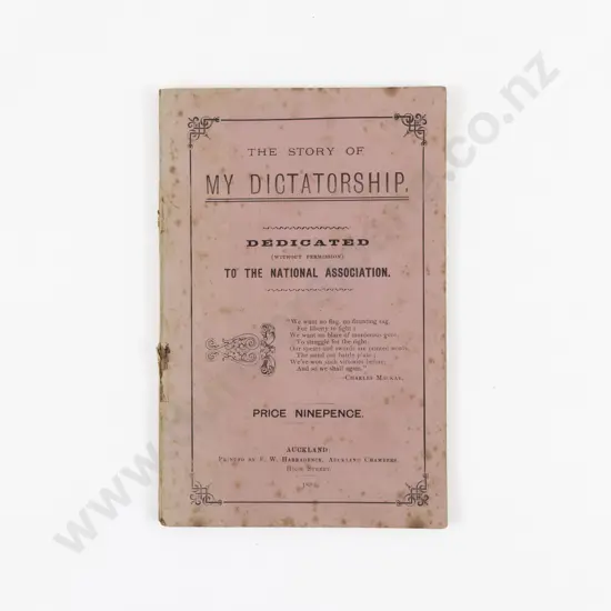 Berens Lewis Henry & Singer Ignatius - The Story Of My Dictatorship