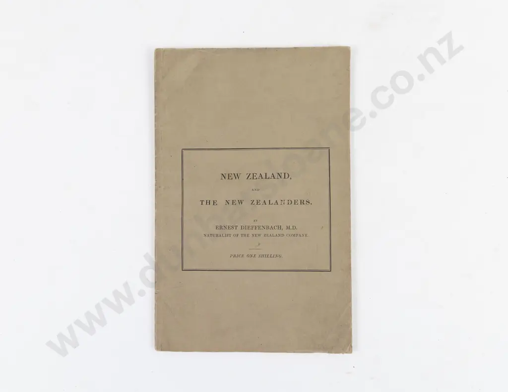 Dieffenbach, Ernest, New Zealand and Its Native Population, 1841 Image 1++