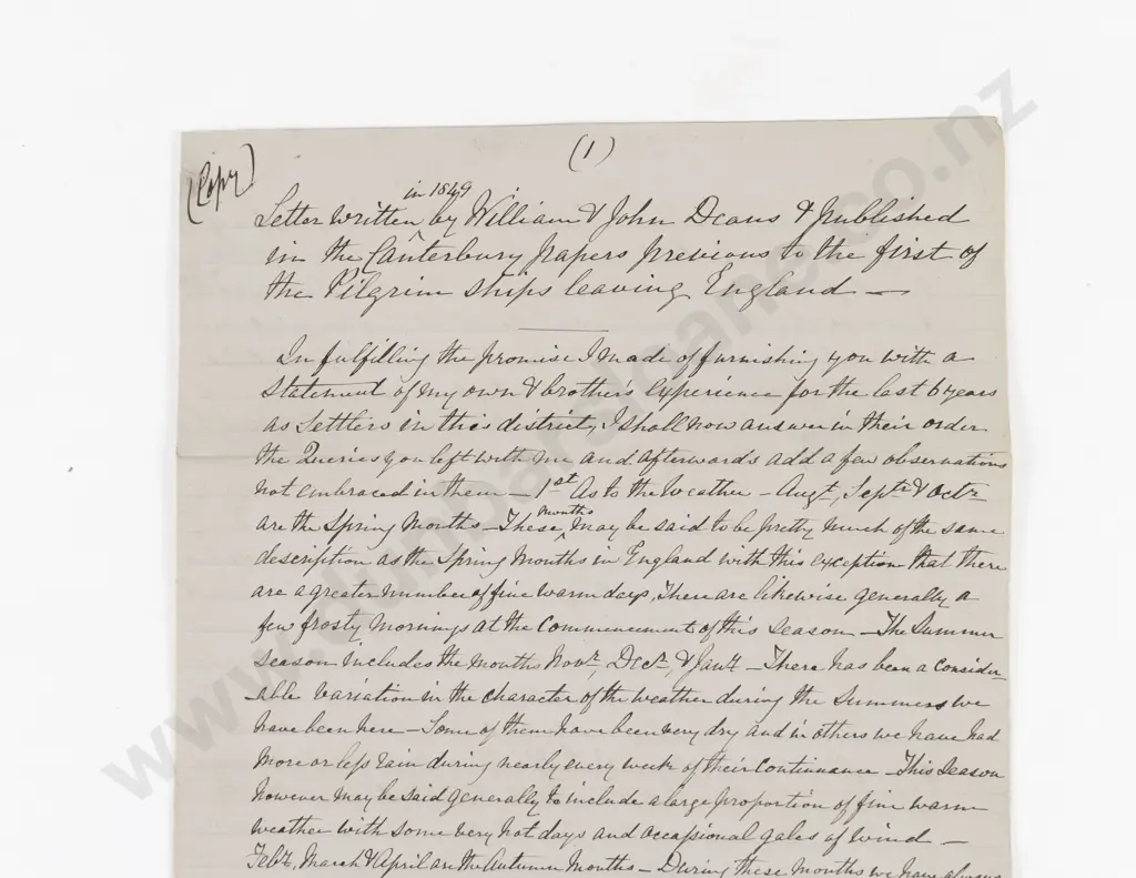 Interesting & Rare 1849 & Later Letters By William & John Deans to the Canterbury Papers Image 1++
