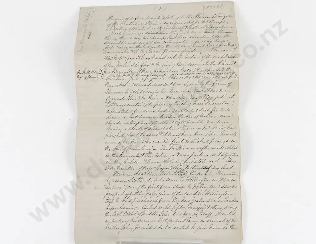 Interesting & Rare 1849 & Later Letters By William & John Deans to the Canterbury Papers Image 1++