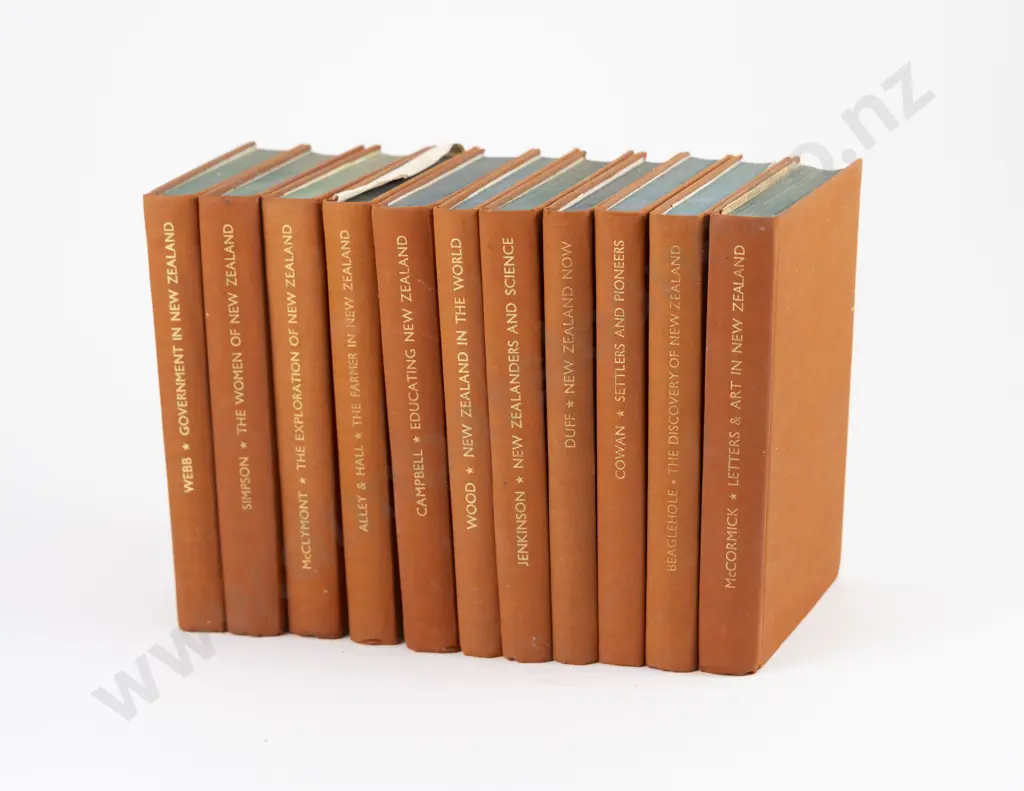 A Complete Set Of 11 New Zealand Centennial Surveys Books, 1940 Image 1++