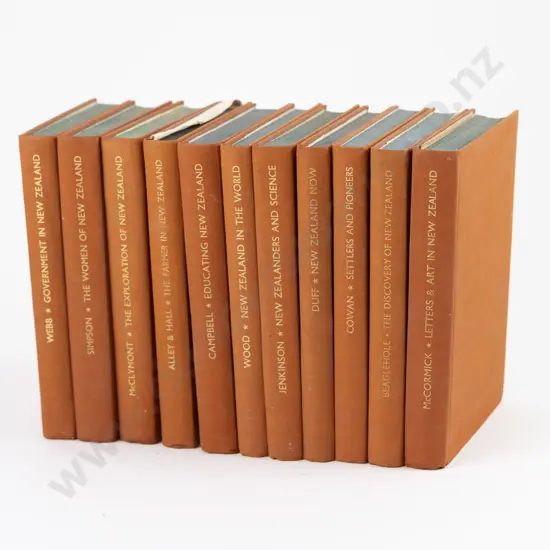 A Complete Set Of 11 New Zealand Centennial Surveys Books, 1940