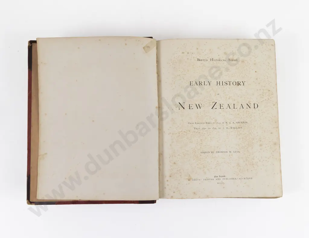 Sherrin, R. A. A & Wallace, J. H., Early History of New Zealand, 1890 Image 1++