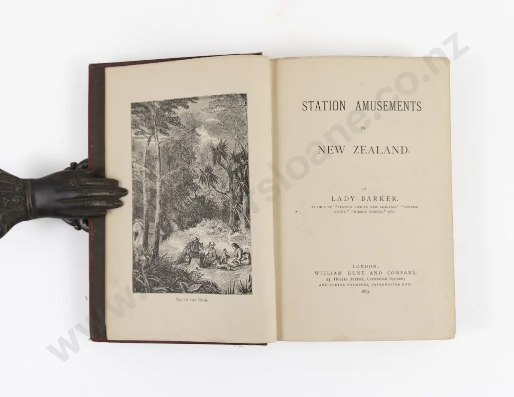 Barker, Lady, Station Amusements in New Zealand (First Edition 1873) Image 1++