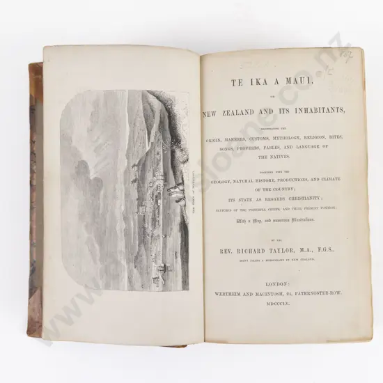 Taylor. Rev. Richard, Te Ika A Maui (First Edition 1855)