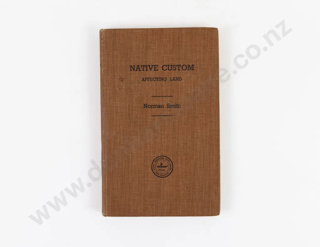 Smith Norman - Native Custom And Law Affecting Native Land Image 1++
