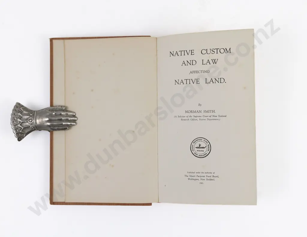 Smith Norman - Native Custom And Law Affecting Native Land Image 1++