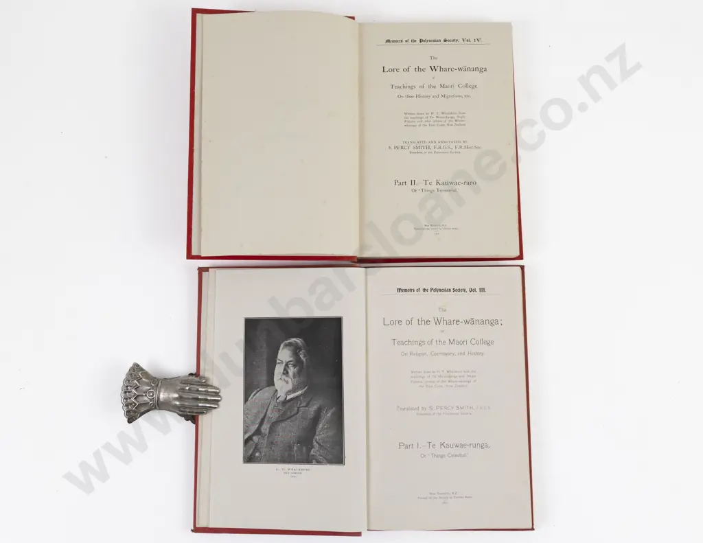 Smith, S. Percy, The Lore of the Whare-wananga (2 Volumes) Image 1++