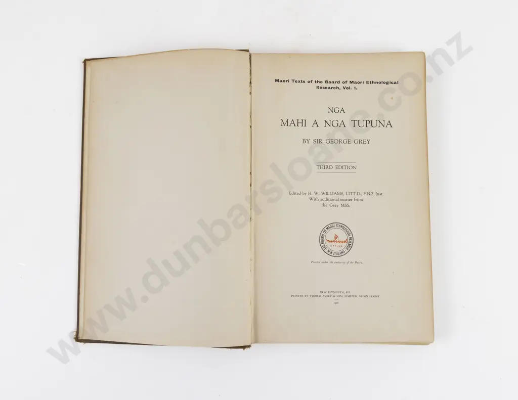 Grey, Sir George, Nga Mahi A Nga Tupuna, 1928 Image 1++
