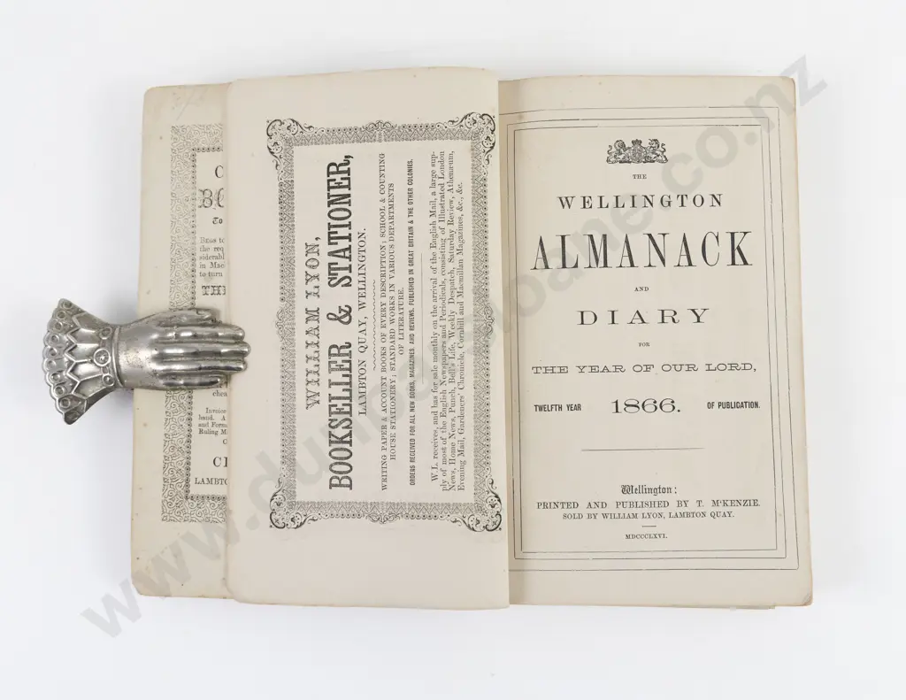 (-) The Wellington Almanack and Diary for The Year Of Our Lord 1866 Image 1++