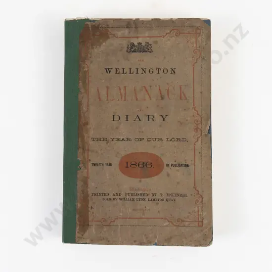 (-) The Wellington Almanack and Diary for The Year Of Our Lord 1866