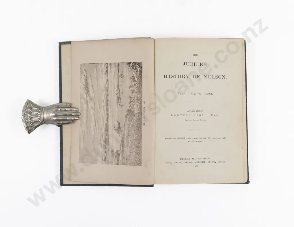 Broad, Lowther, The Jubilee History Of Nelson From 1842 to 1892 Image 1++