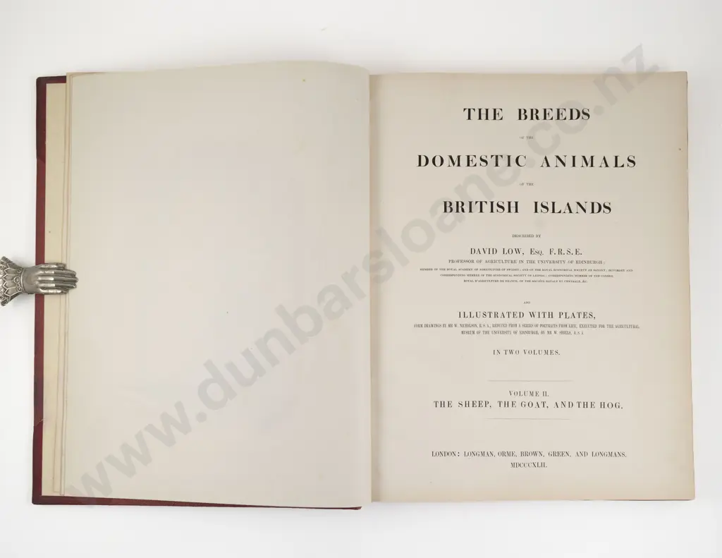 Low, David, The Breeds of the Domestic Animals of the British Islands (2 Volumes, 1842) Image 1++