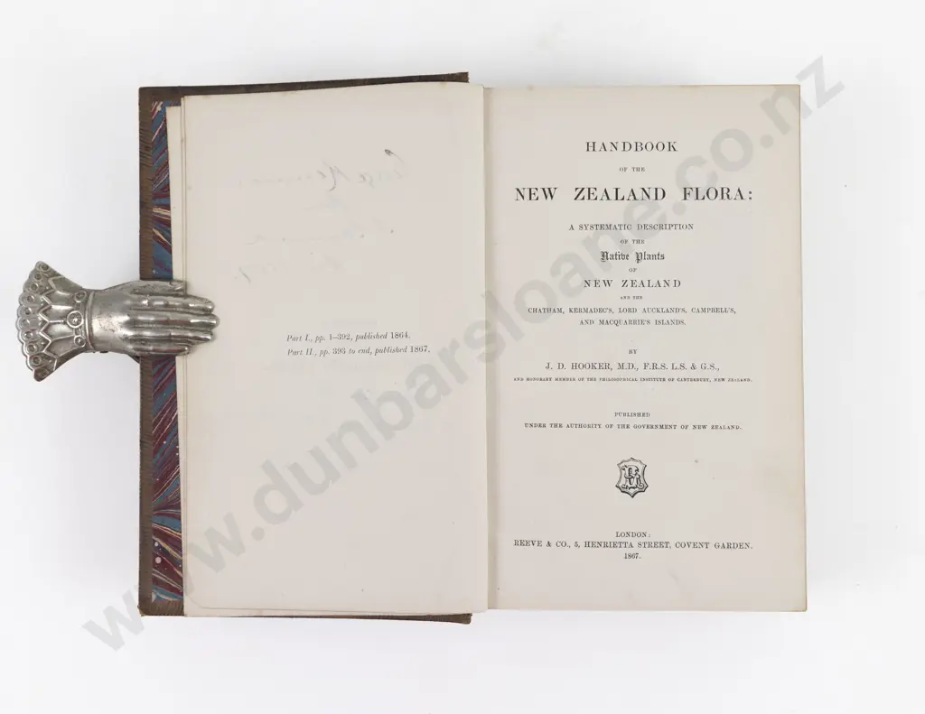 Hooker, J. D., Handbook of the New Zealand Flora, 1867 Image 1++