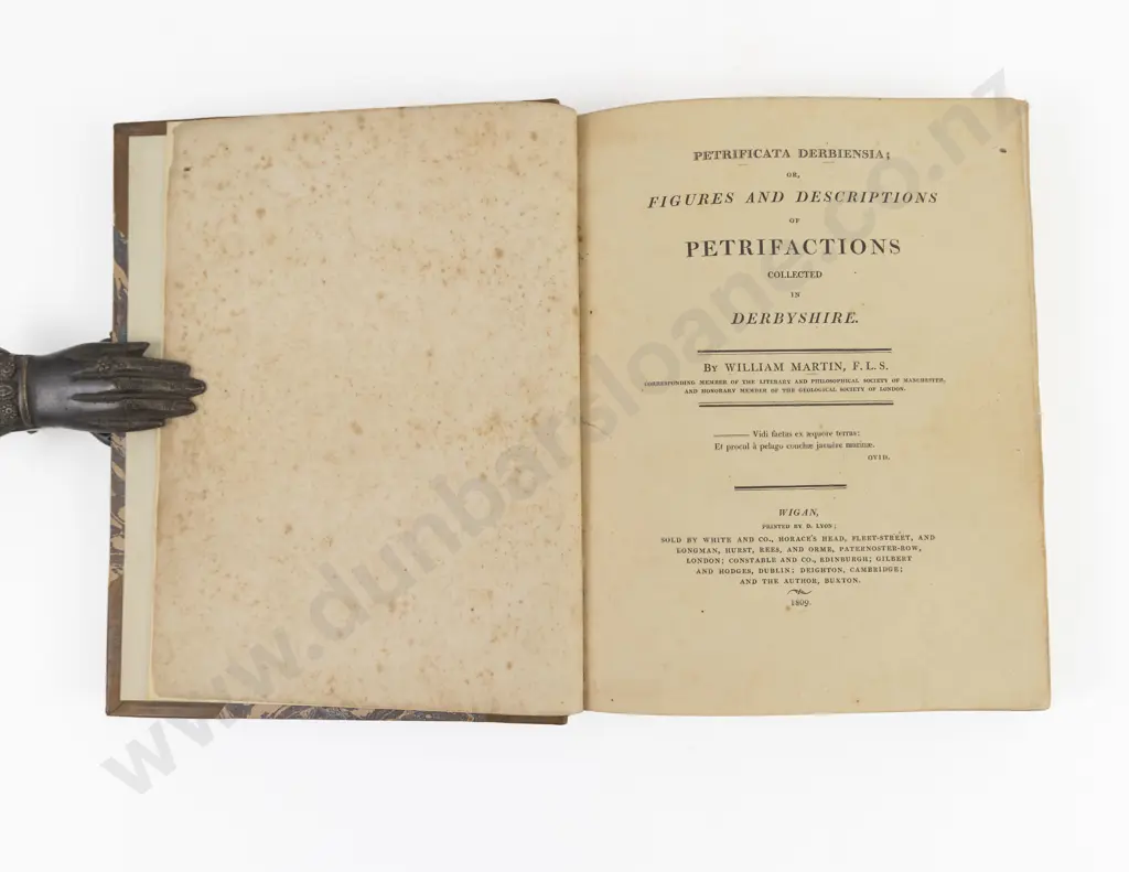 Martin William - Petrificata Derbiensia or Figures And Descriptions of Petrifications Collected In Derbyshire Image 1++