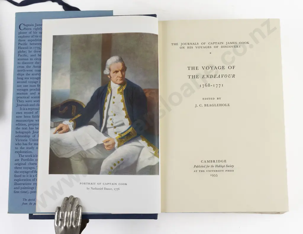Beaglehole, J. C. (Editor) The Journals of Captain James Cook plus Charts & Views (5 Vols) Image 1++