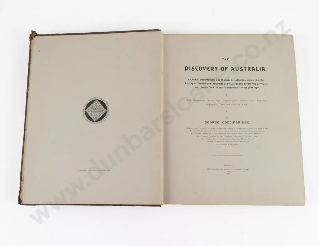 Collingridge, George, The Discovery Of Australia, 1895 Image 1++