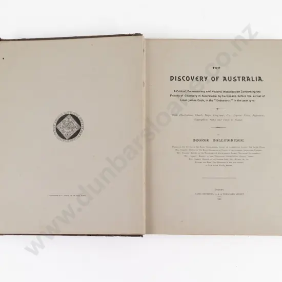 Collingridge, George, The Discovery Of Australia, 1895