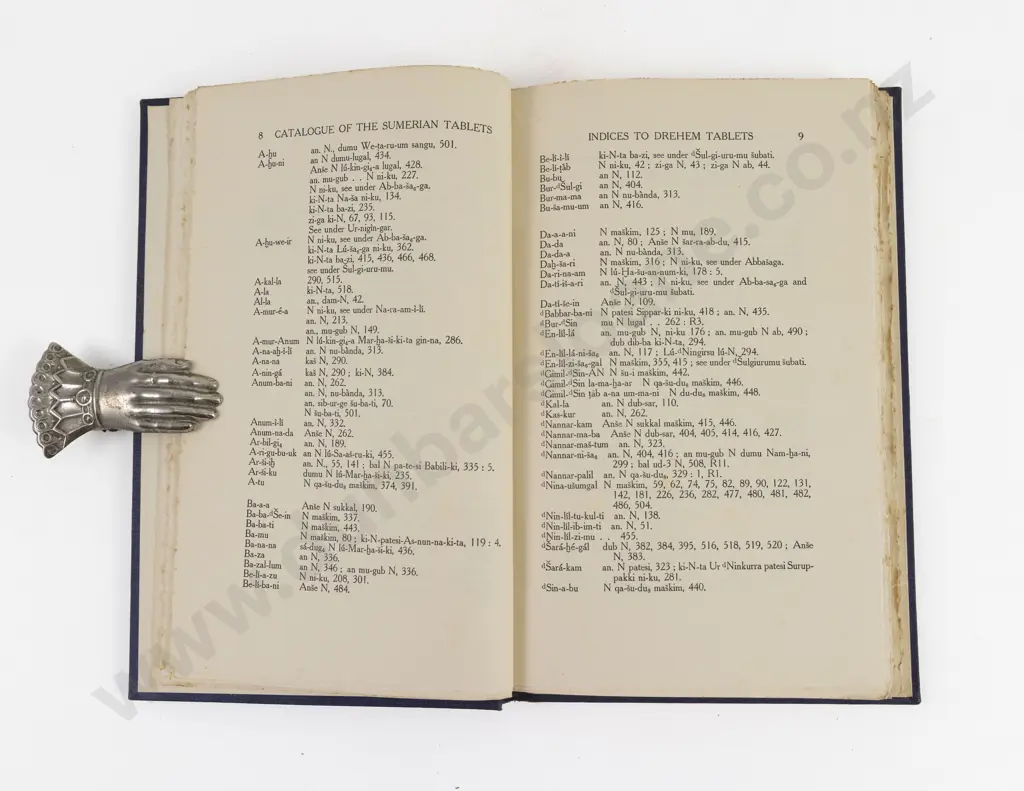Fish, T, Catalogue of Sumerian Tablets in The John Rylands Library, 1932 Image 1++