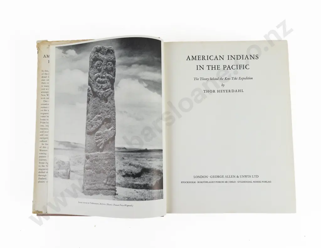 Heyerdahl, Thor, American Indians In The Pacific Image 1++