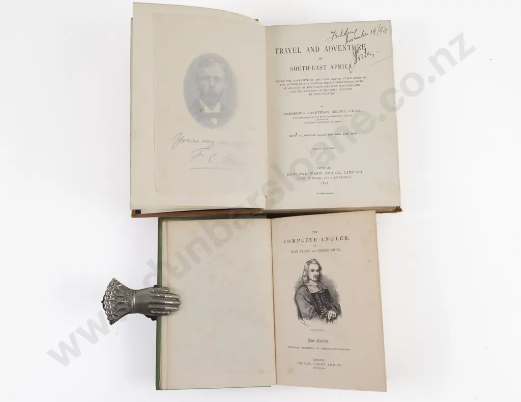 Selous, Frederick Courteney, Travel And Adventure in South-East Africa, 1893 & Fishing Book (2) Image 1++
