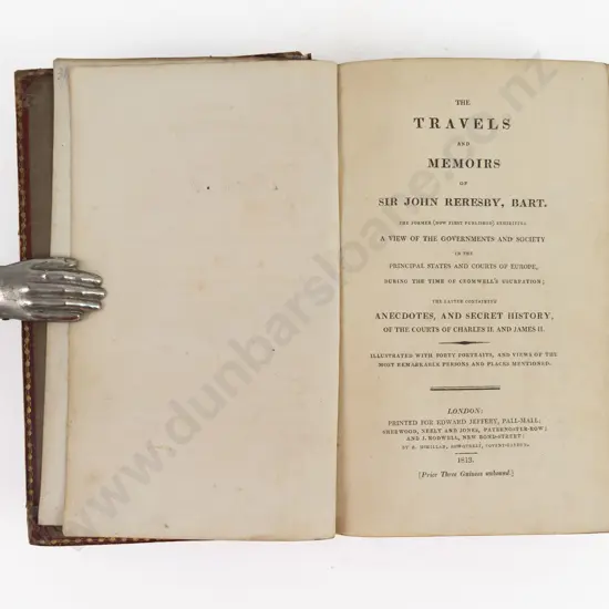 Reresby, Sir John, The Travels and Memoirs of Sir John Reresby, Bart, 1813