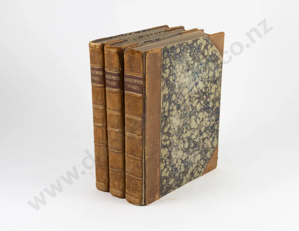 Hawkesworth, John, An Account of the Voyages Undertaken (3 Vols 1773) Image 1++