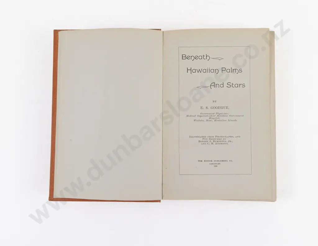 Goodhue, E. S., Beneath Hawaiian Palms And Stars, 1900 Image 1++