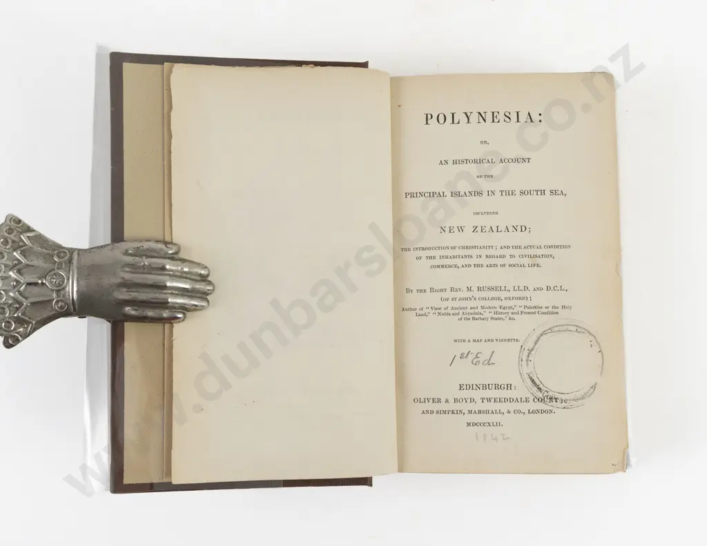 Russell, Rev. M., Polynesia, 1842 Image 1++