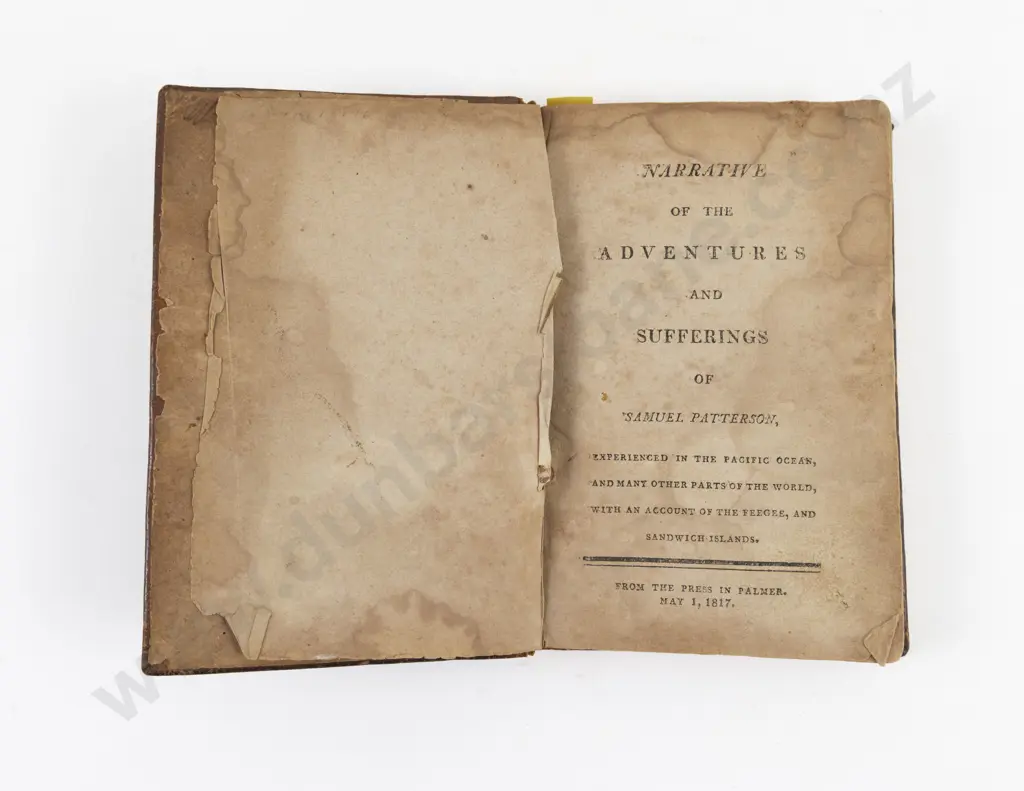Patterson, Samuel, Narrative Of The Adventures And Sufferings Of Samuel Patterson, 1817 Image 1++