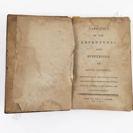 Patterson, Samuel, Narrative Of The Adventures And Sufferings Of Samuel Patterson, 1817