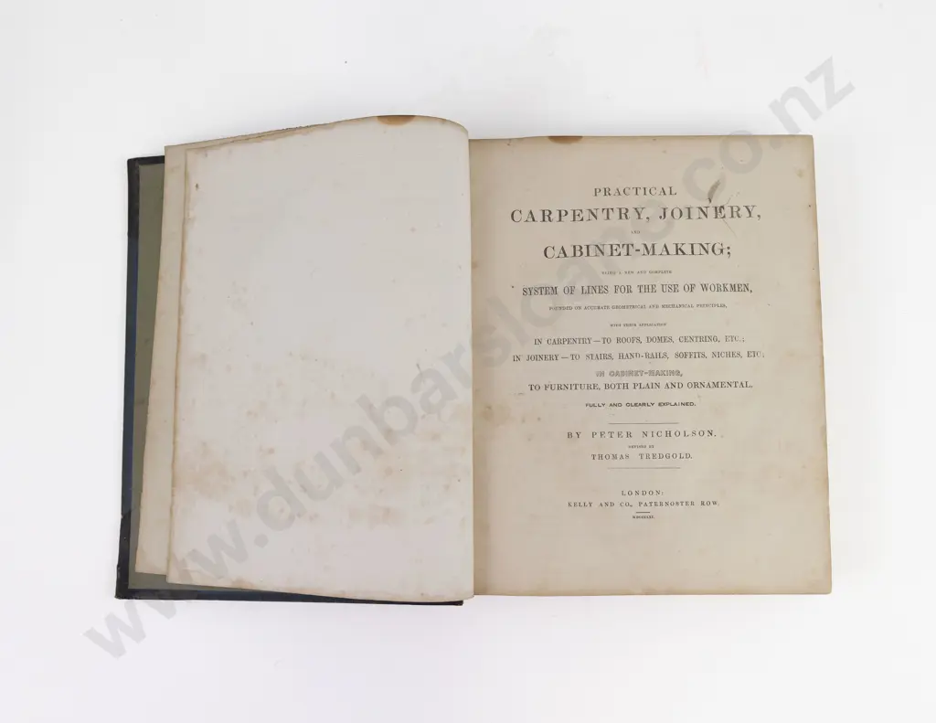 Nicholson, Peter, Practical Carpentry, Joinery, and Cabinet-Making, 1861 Image 1++