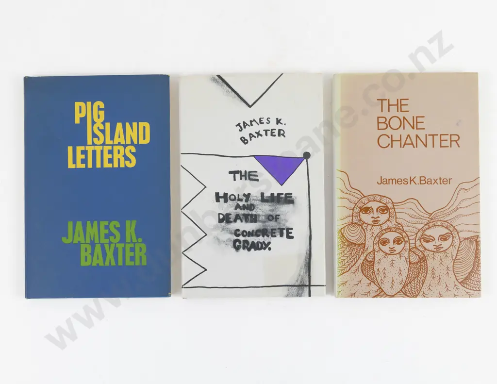 3 James K. Baxter Volumes Image 1++