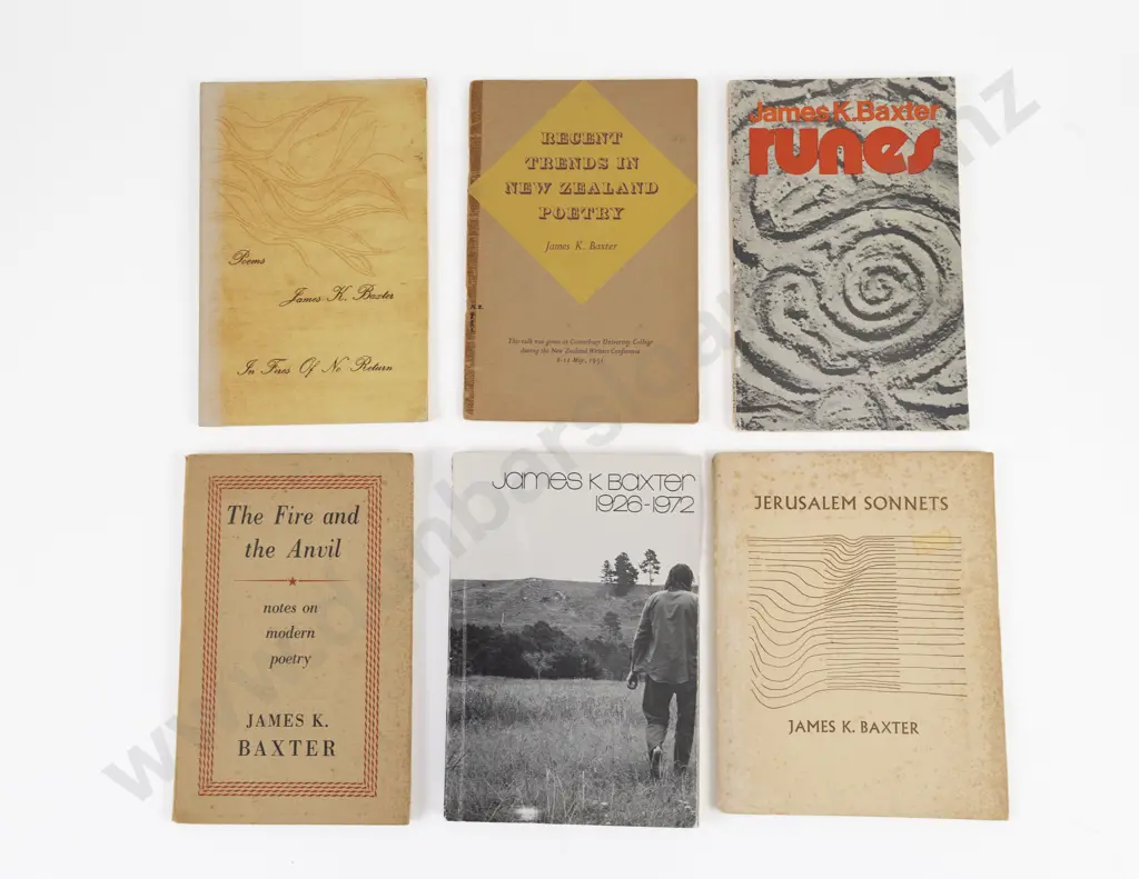 Baxter, James K., 6 Volumes Image 1++