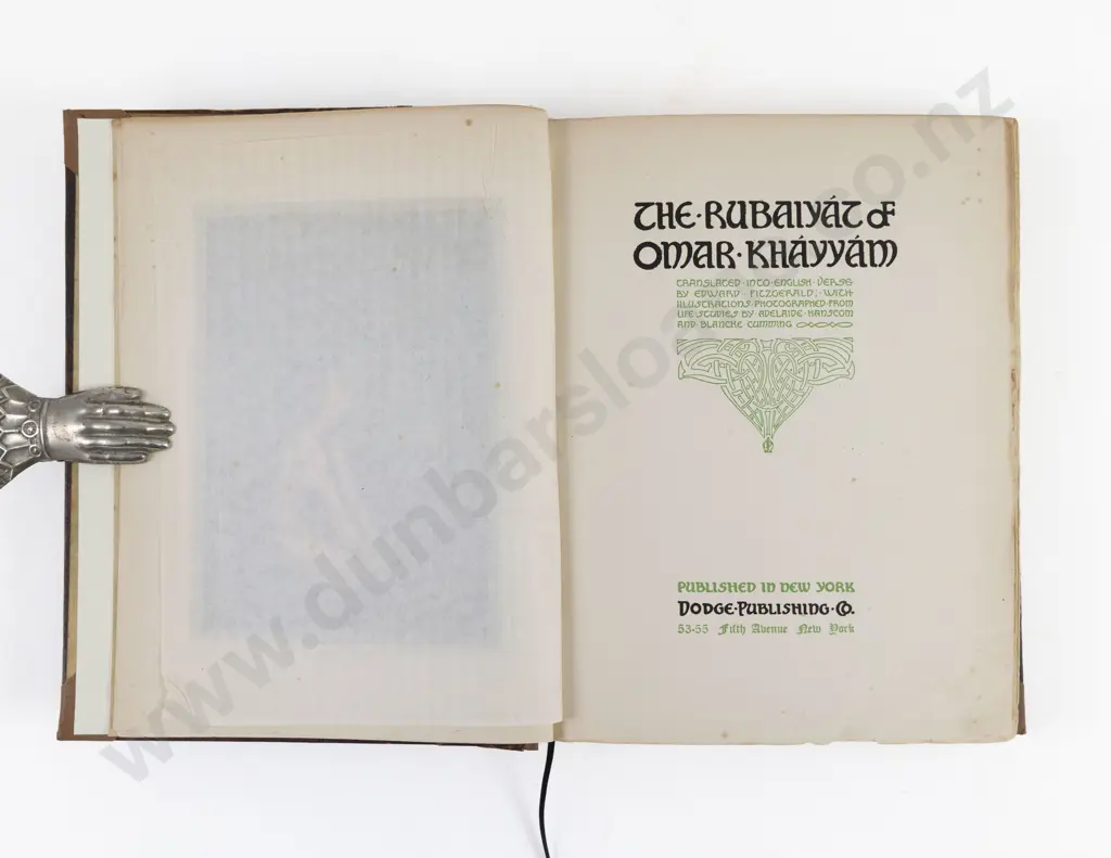 Fitzgerald, Edward (Trans) The Rubaiyat of Omar Khayyam, 1912 Image 1++