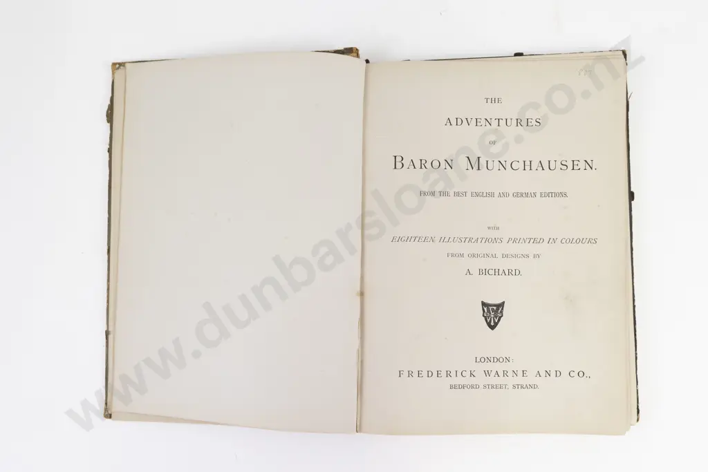 Raspe, Rudolf Erich, The Adventures Of Baron Munchausen, 1878 Image 1++