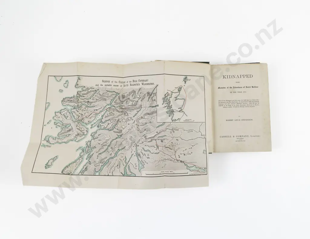 Stevenson, Robert Louis, Kidnapped (True first edition 1886) Image 1++