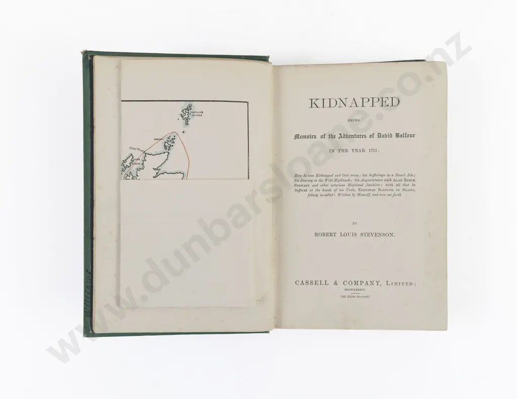 Stevenson, Robert Louis, Kidnapped (True first edition 1886) Image 1++