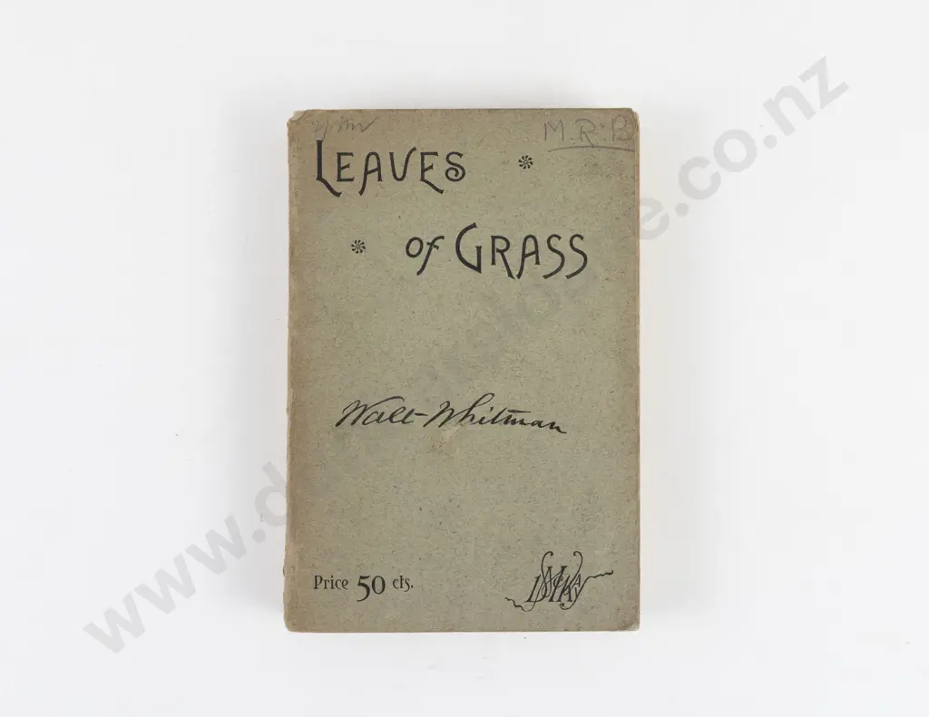 Whitman, Walt, Leaves of Grass, 1882 Image 1++