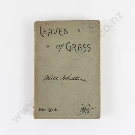 Whitman, Walt, Leaves of Grass, 1882