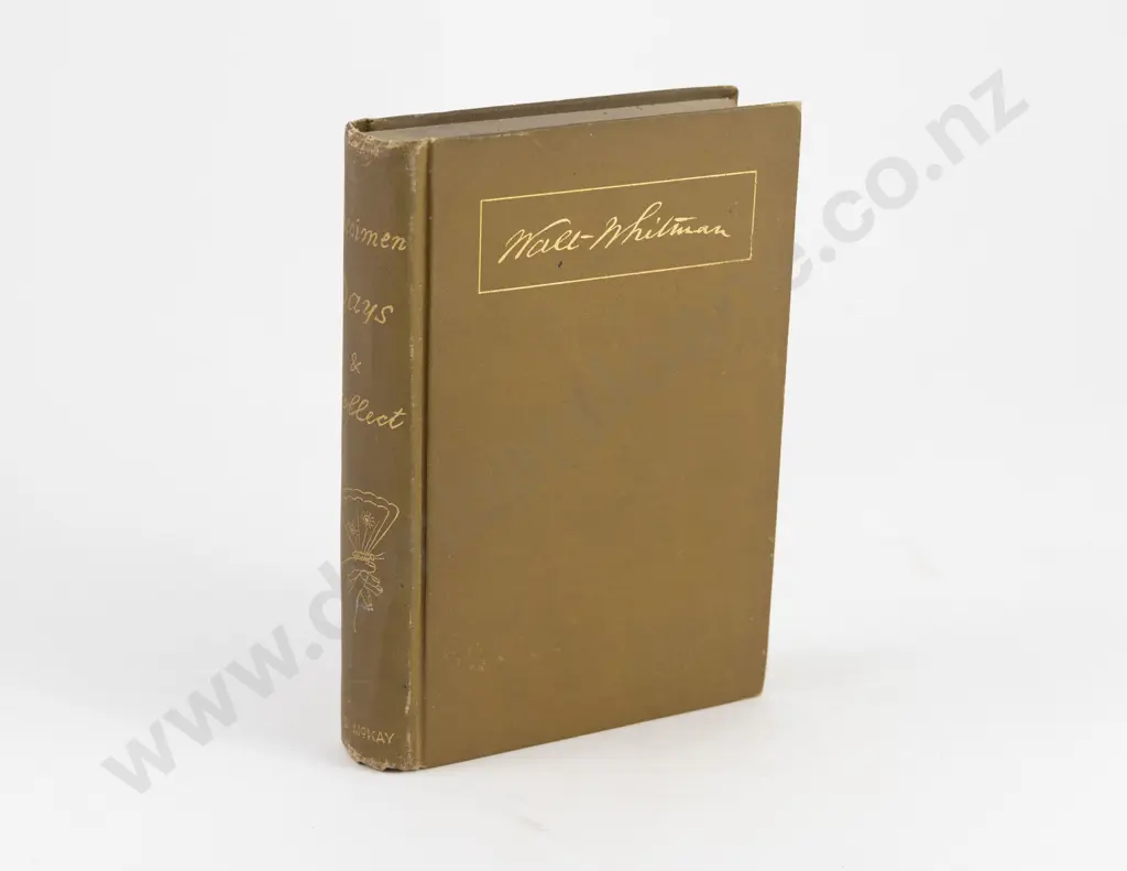 Whitman, Walt, Specimen Days & Collect, 1882-83 Image 1++