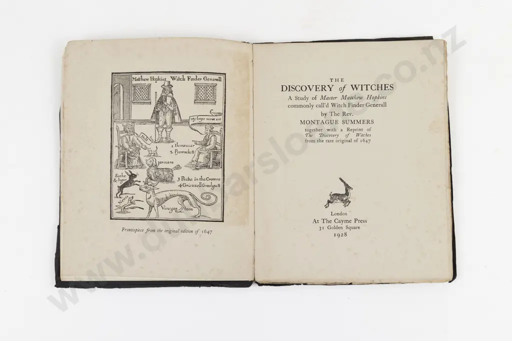Summers, Rev. Montague, The Discovery of Witches, 1928 Image 1++