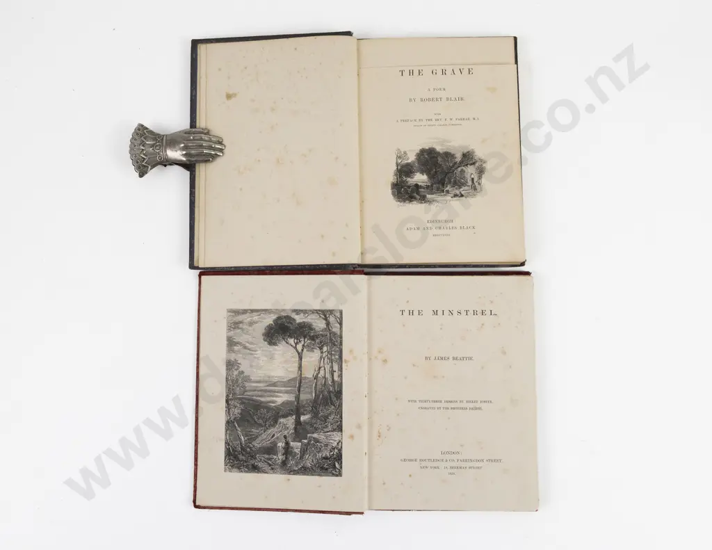 The Grave A Poem plus Beatties Minstrel (2) Image 1++