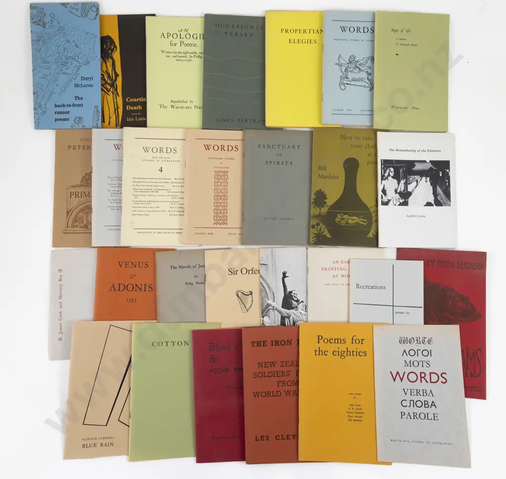 Group Of Wai-te-ata Press Books Image 1++