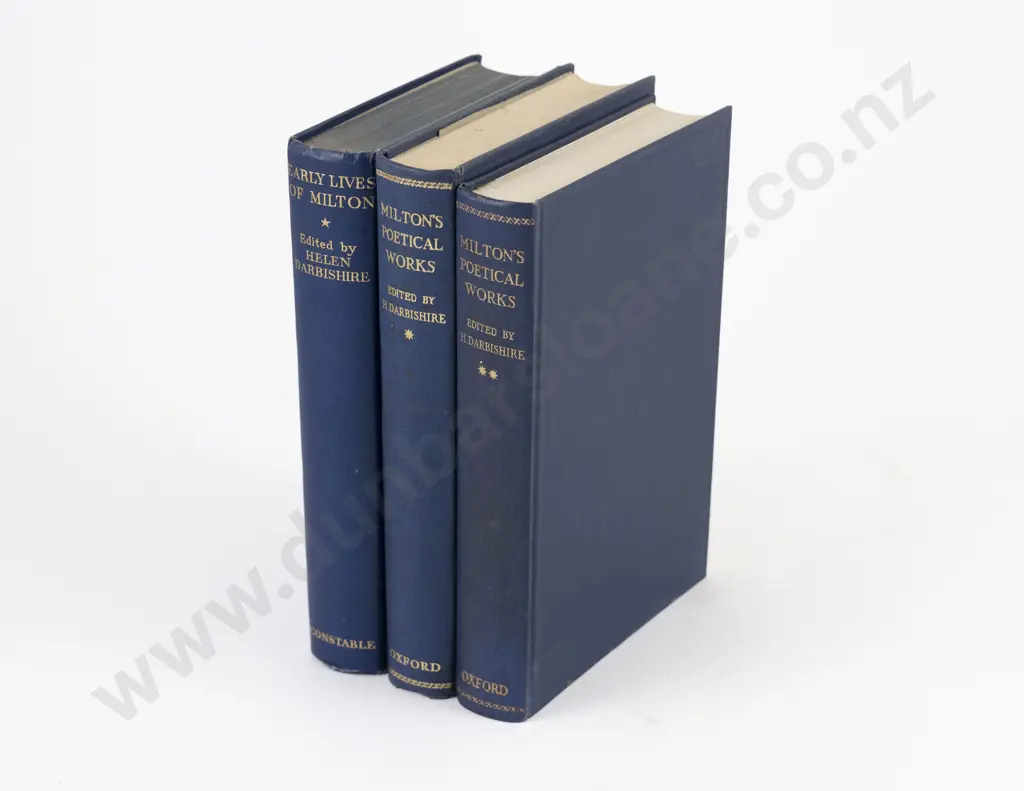 Darbishire Helen - The Poetical Works Of John Milton 2 Volumes Image 1++