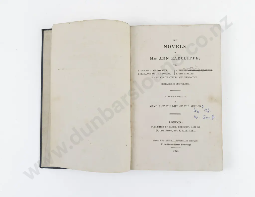 Radcliffe Mrs Ann - The Novels of Mrs Ann Radcliffe 2 Volumes Image 1++