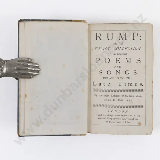 (-) An Exact Collection of the Choycest Poems and Songs Relating to the Late Times (2 Vols)