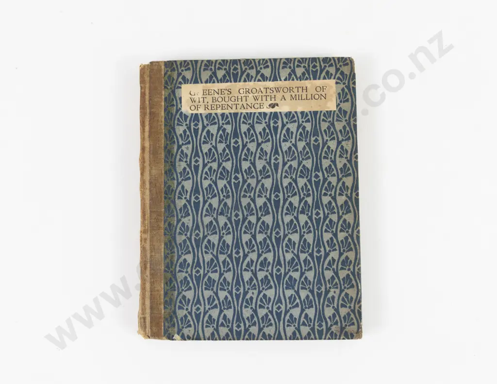 Hewitt R (Editor) - Greene's Groats-Worth Of Wit Bought With A Million Of Repentance Image 1++