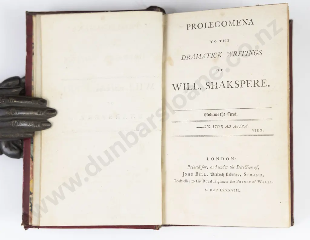 Shakespeare William - The Dramatick Writings Of Will Shakspere (Bell's Edition 20 Volumes) Image 1++